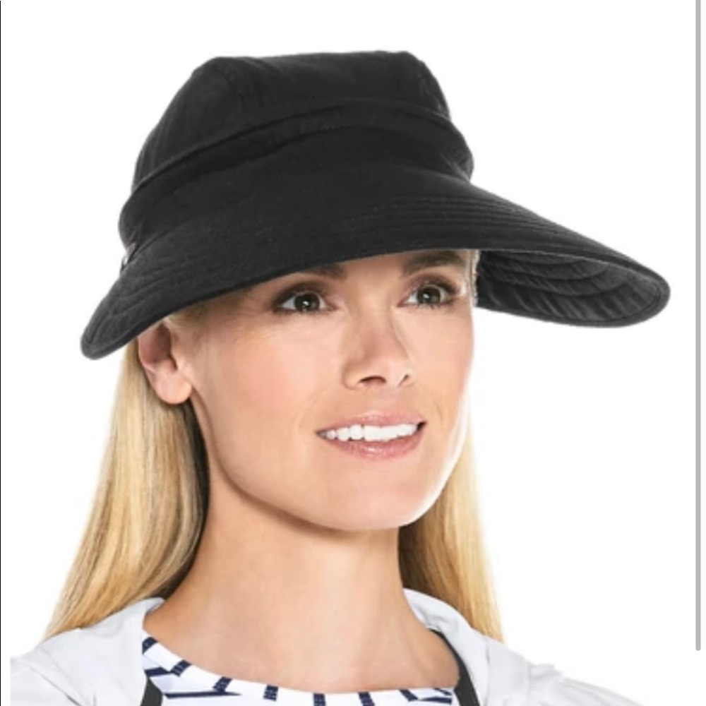 New black Golf or garden wide brim hat